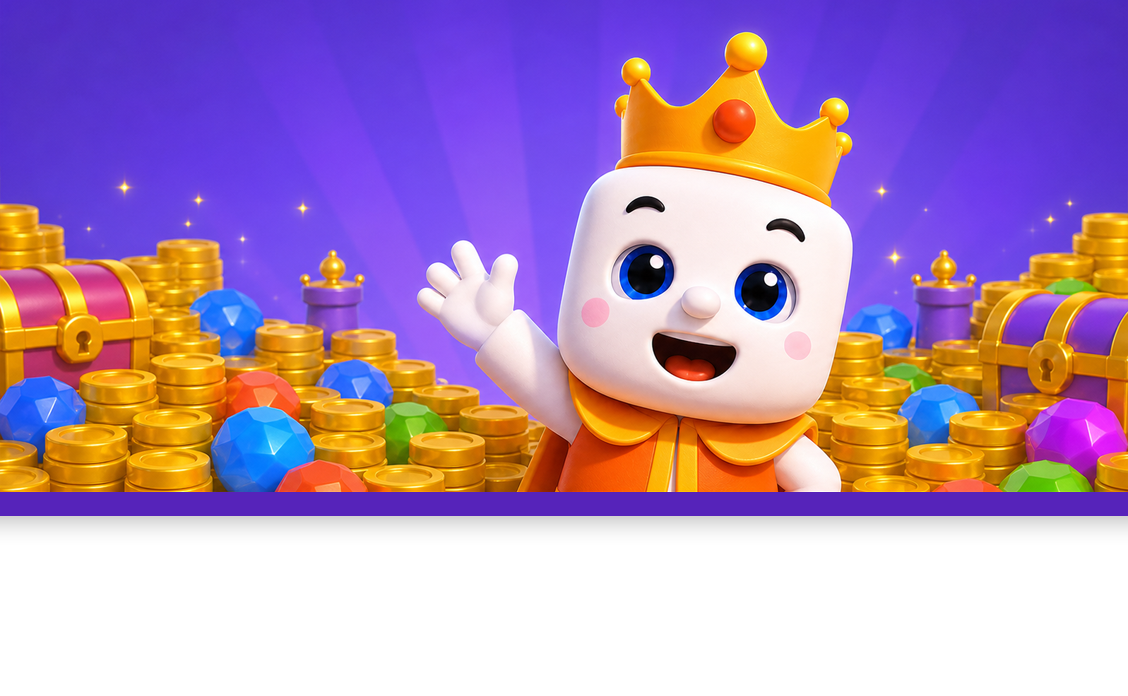 Mellow King surrounded by Royal Pass rewards